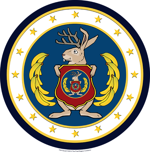 Odd Squad Jackalope Logo 2 By Riley - Odd Squad Tshirt (600x608), Png Download