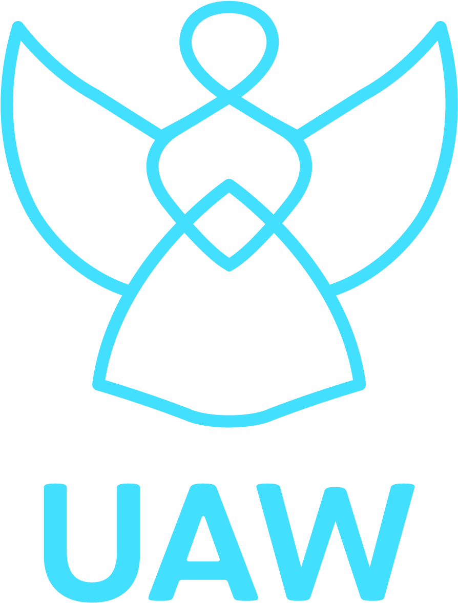 Uaw Vert Acnym Logo Lb - Drawing (915x1200), Png Download