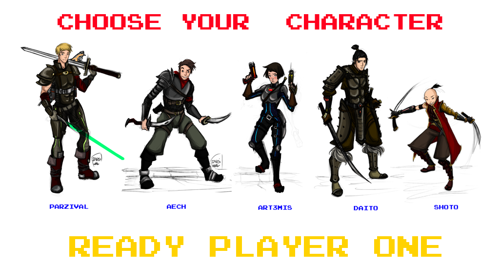 Net 838c F 2013 205 C C Ready Player One By Alexiel1910-d6evwf3 - Robots Ready Player One (1024x768), Png Download