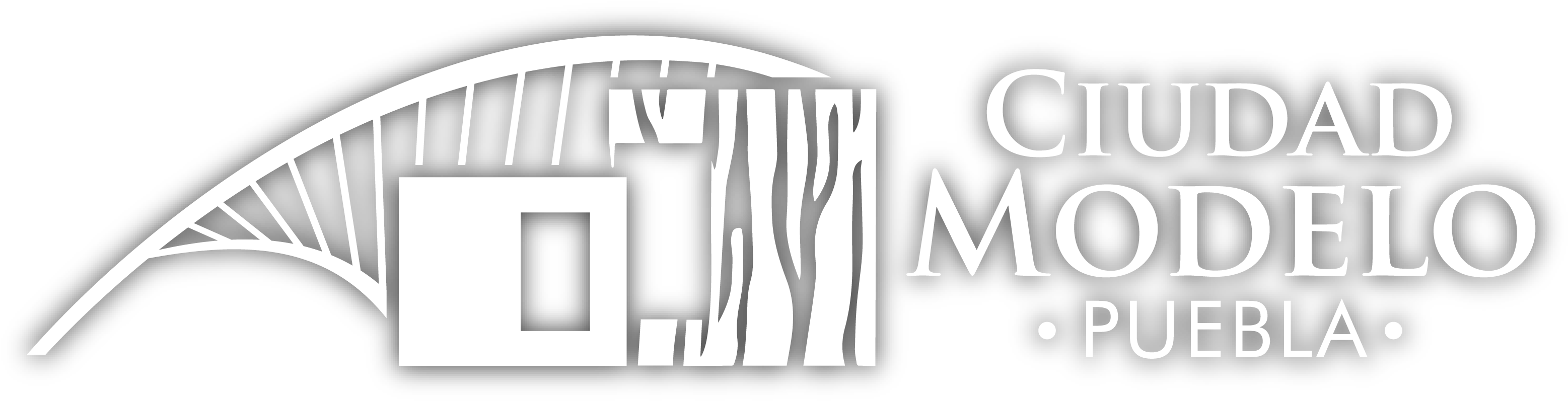 Ciudad Modelo Puebla - Logo Ciudad Modelo Puebla (3217x900), Png Download