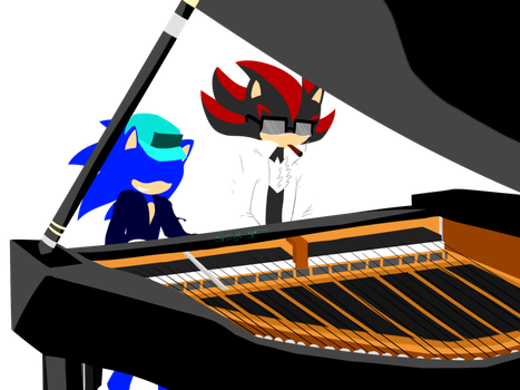 Piano Clipart Duet - Piano (467x350), Png Download