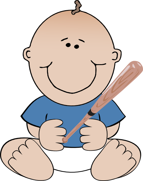 How To Set Use Boy With Bat Svg Vector (474x598), Png Download