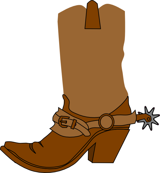 Cowboy Clipart Transparent Background - Cowboy Boots Clipart Transparent Background (552x597), Png Download