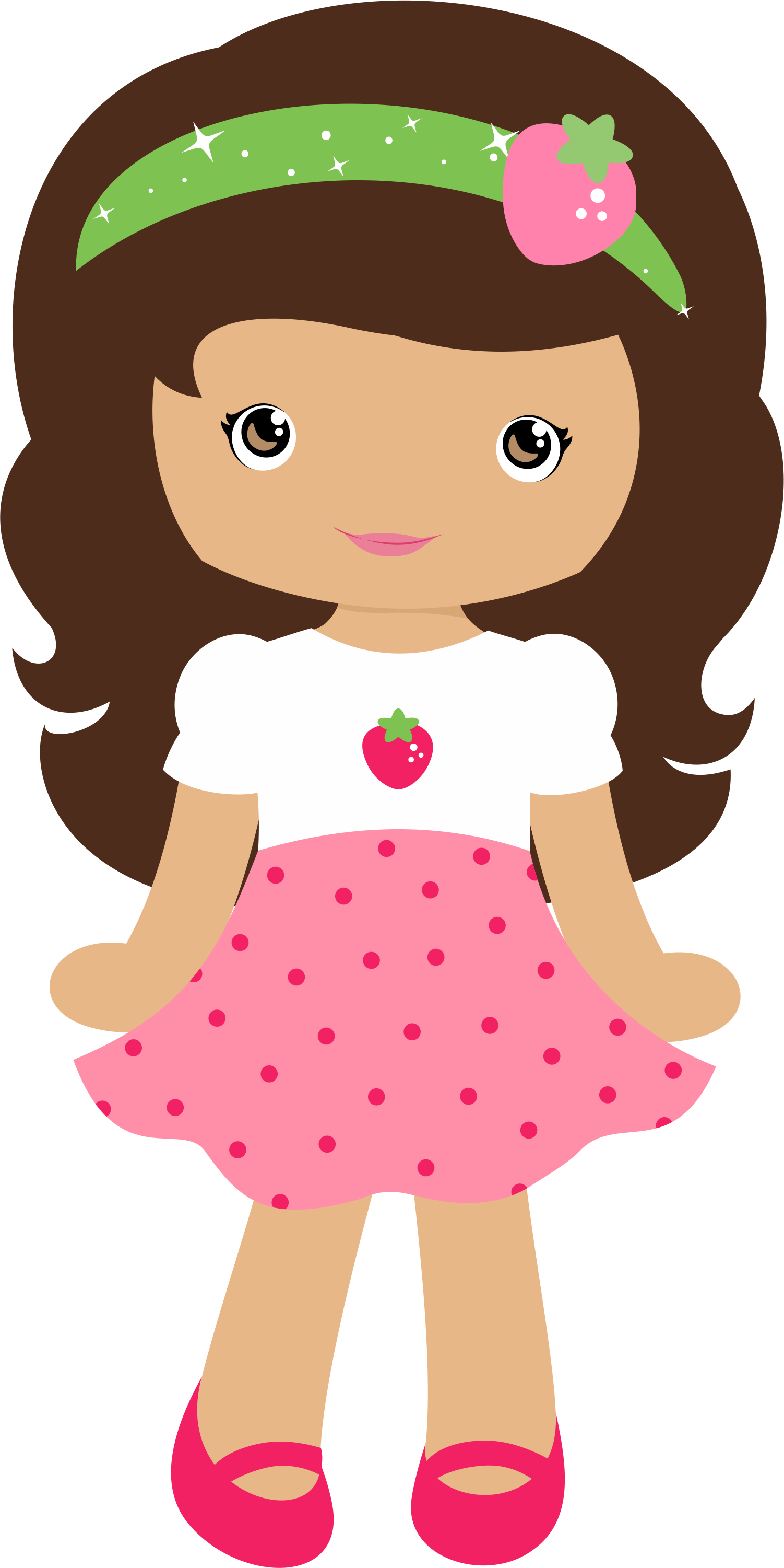 Moranguinho - Grafos-strawberrygirl11 - Minus Mais - Doll Clip Art Png (1502x3001), Png Download