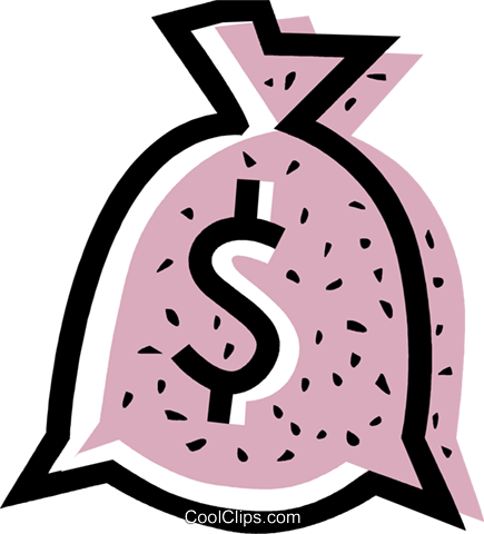 Money Bag Vector Png Download (435x480), Png Download