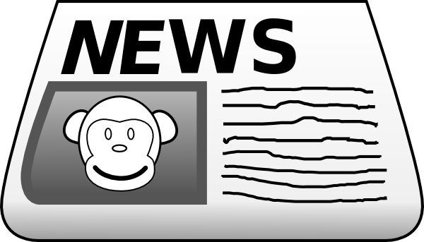 Paper Clipart Report - Newspaper Clip Art (600x343), Png Download