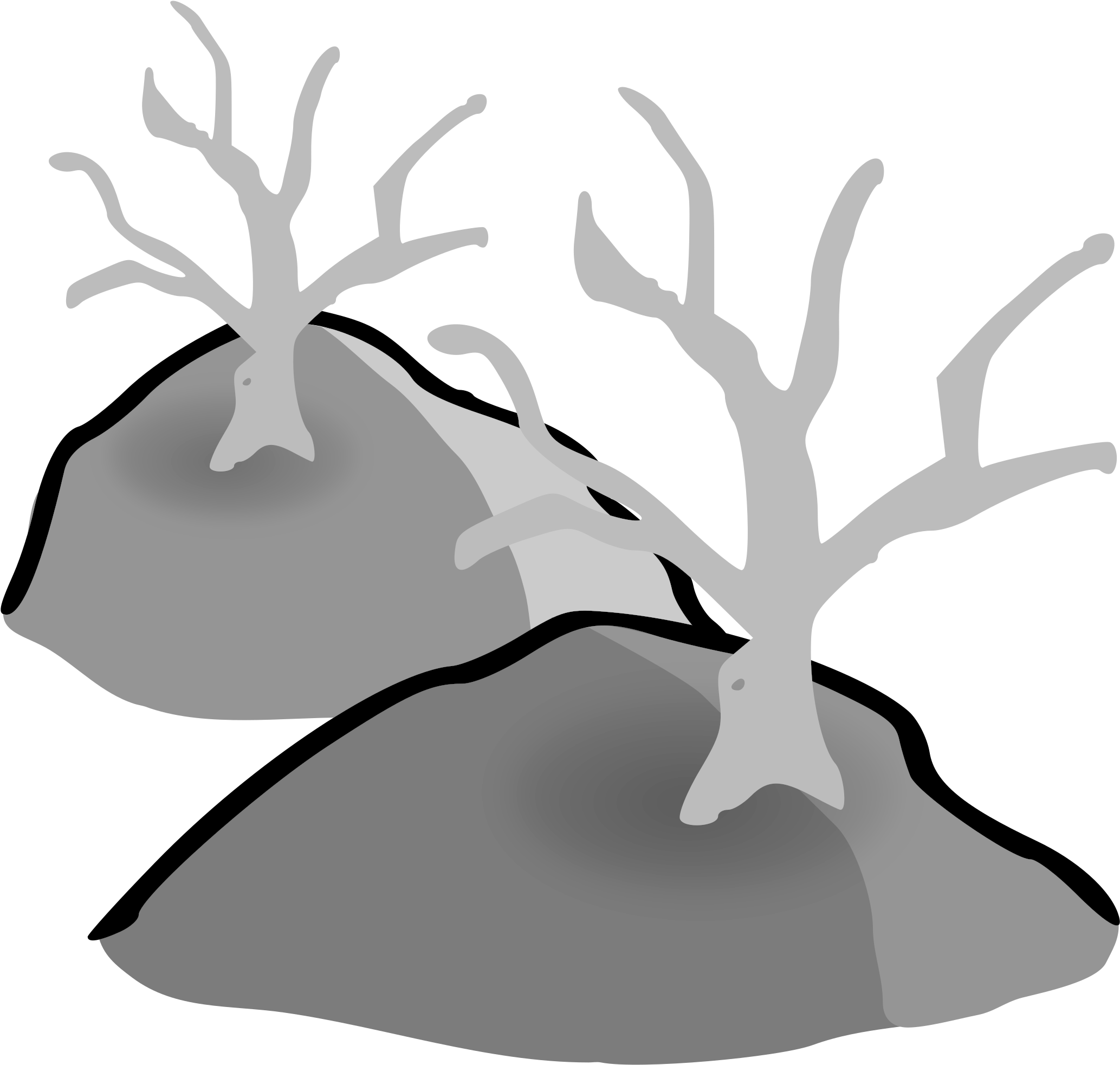 This Free Icons Png Design Of Dead Forest Hills (2400x2400), Png Download