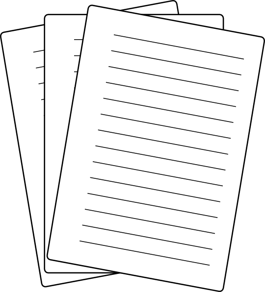 Clip Arts Related To - Imagen De Hojas De Documentos (540x596), Png Download