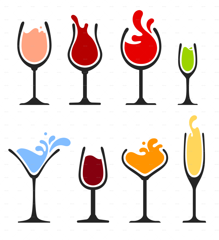 Wine Glass Vector Clipart Wine Champagne - Taça De Vinho Vetor (730x800), Png Download