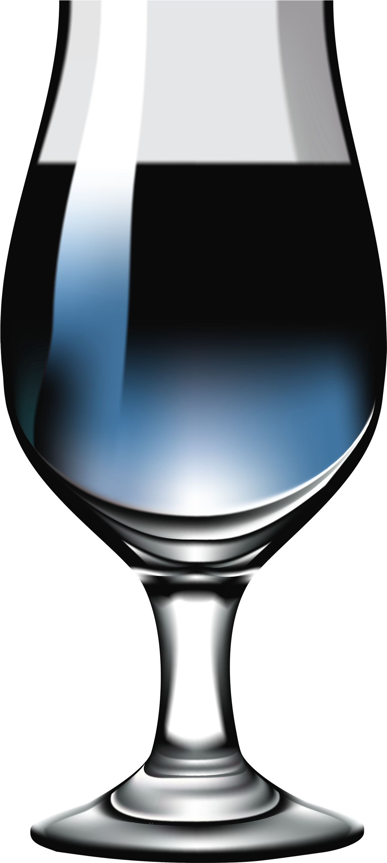 Blue Drink Png Clipart - Champagne Stemware (1343x3000), Png Download