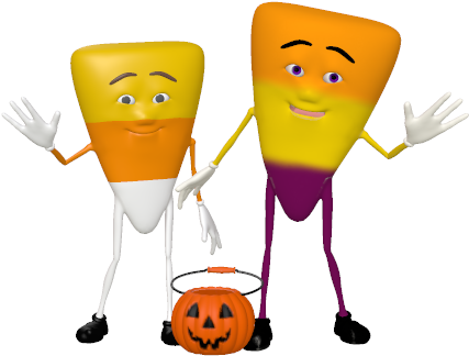 Candy Corn Clipart Print - Candy Corn (460x343), Png Download