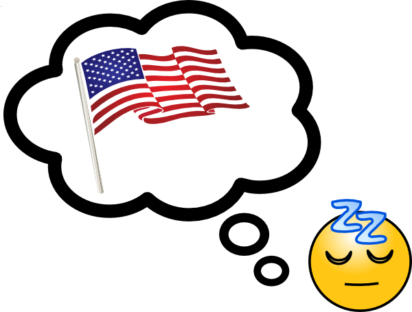 American Dream Word Cloud - American Dream Clipart (600x455), Png Download