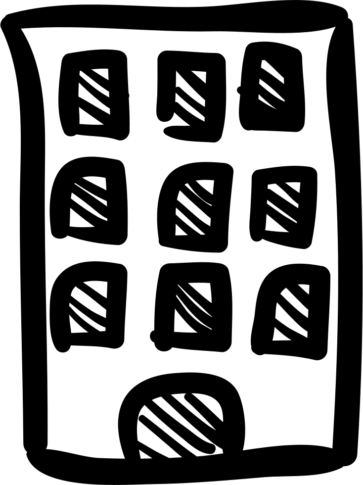 Building Hand Drawn Tower Comments - Building Hand Drawn Png (734x980), Png Download