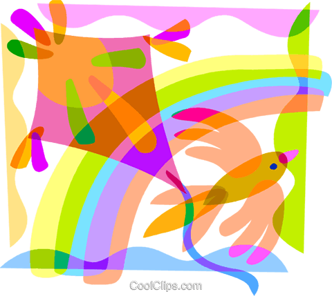 Kite Flying Royalty Free Vector Clip Art Illustration - Clip Art (480x429), Png Download