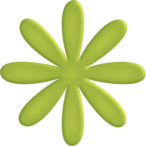 Jss Denimanddaisies Cardstock Daisy Green Dark - Stencil De Flores Para Pared (500x499), Png Download
