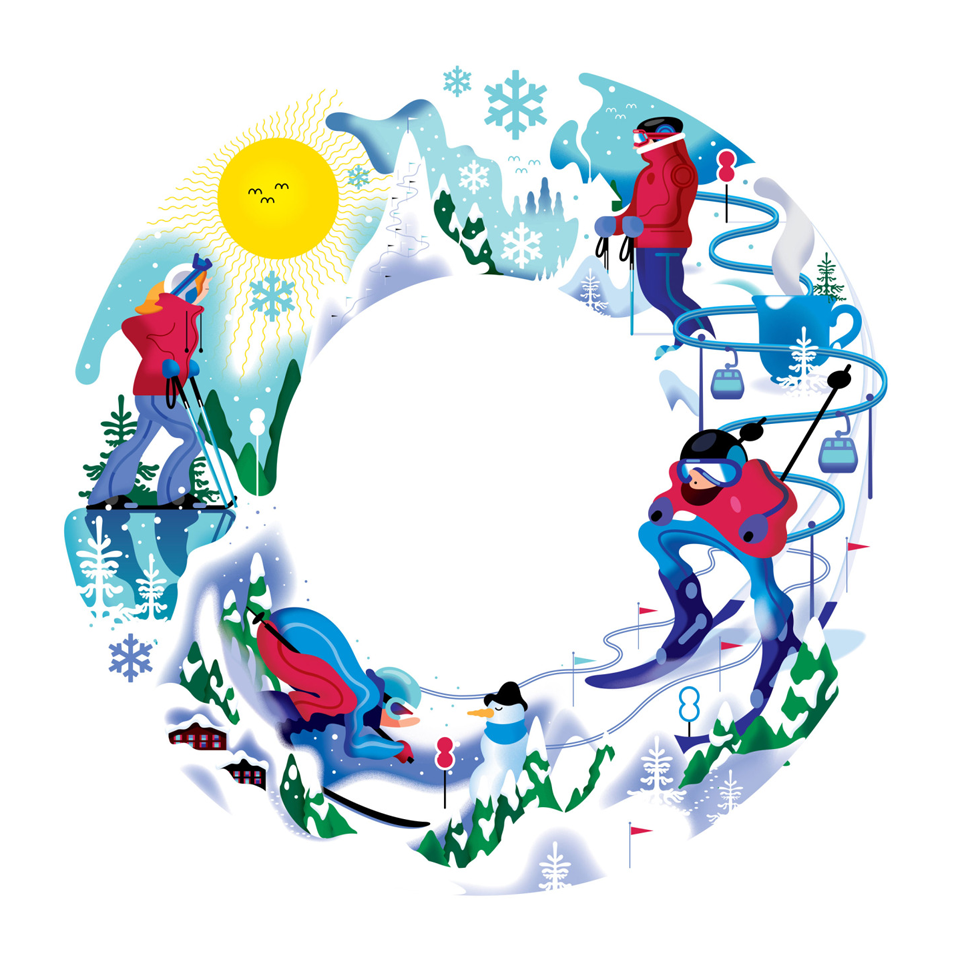 This Was A Pitch For A Ski Resort Somewhere In The - Circle (1000x1000), Png Download