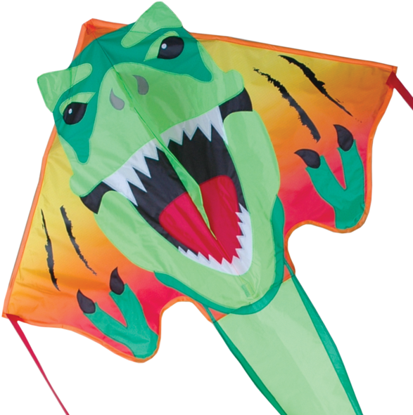 Large Easy Flyer Kite - Premier Kites & Designs Easy Flyer Kite, T-rex, (600x600), Png Download