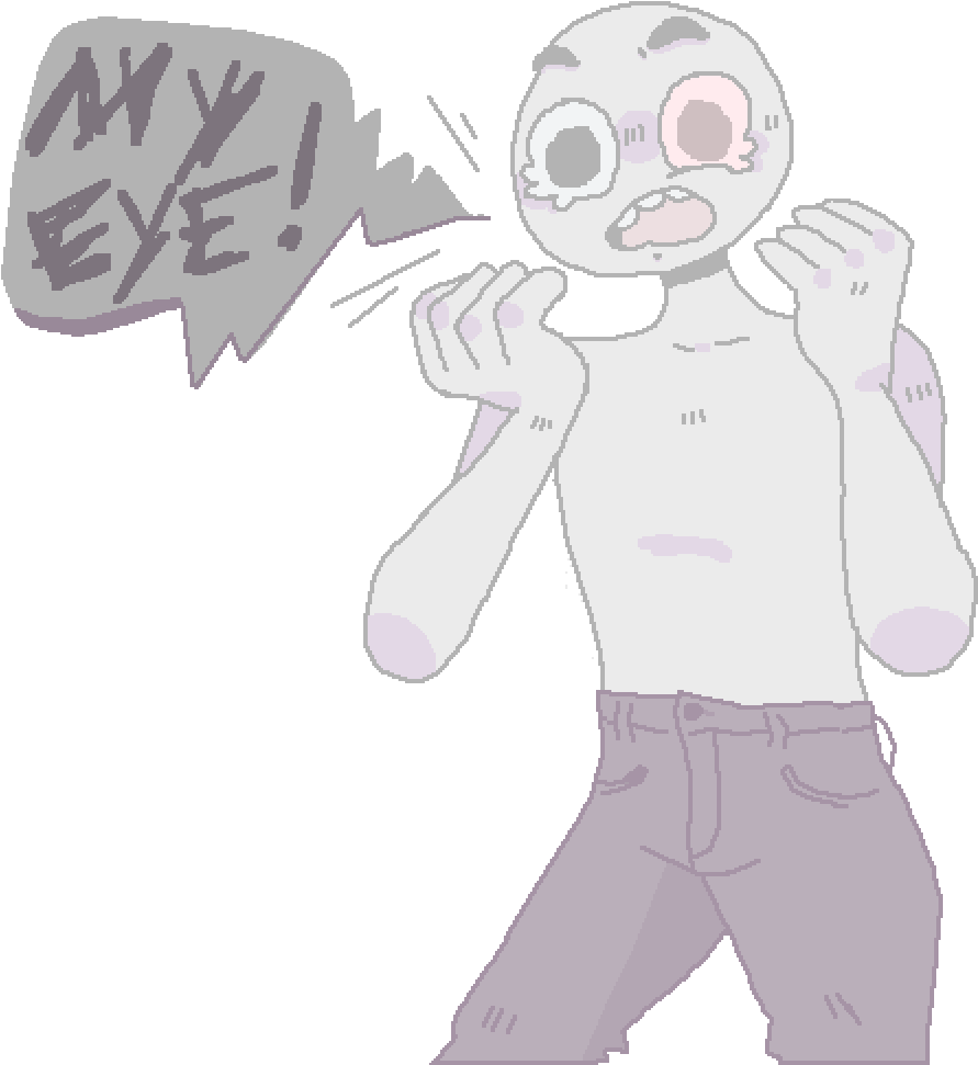 He Has Raviolli Eye Syndrom - Cartoon (1000x1000), Png Download