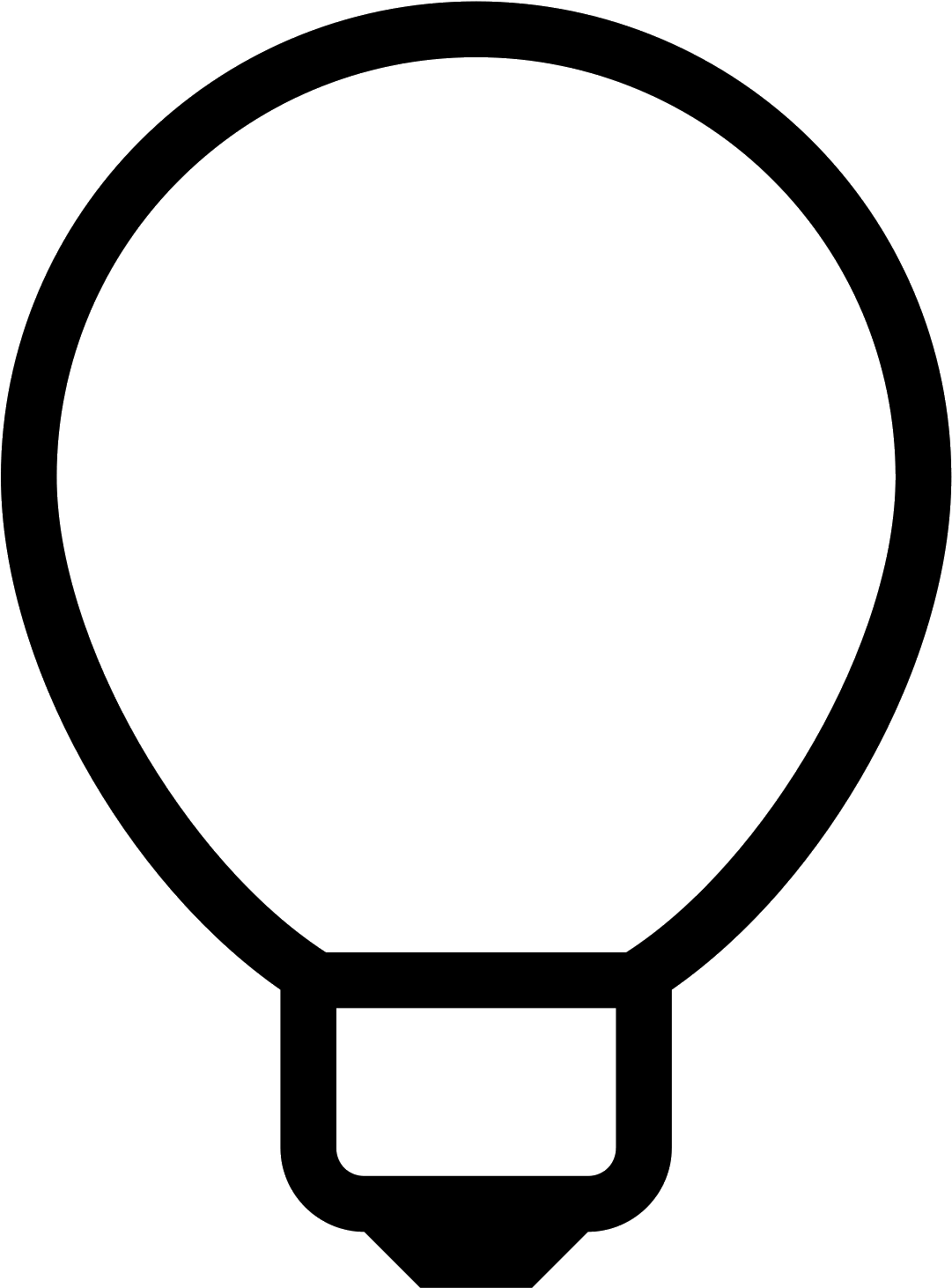 Light Icon Itus A Logo Of Globe Bulb Reduced To A Light - Incandescent Light Bulb (1600x1600), Png Download