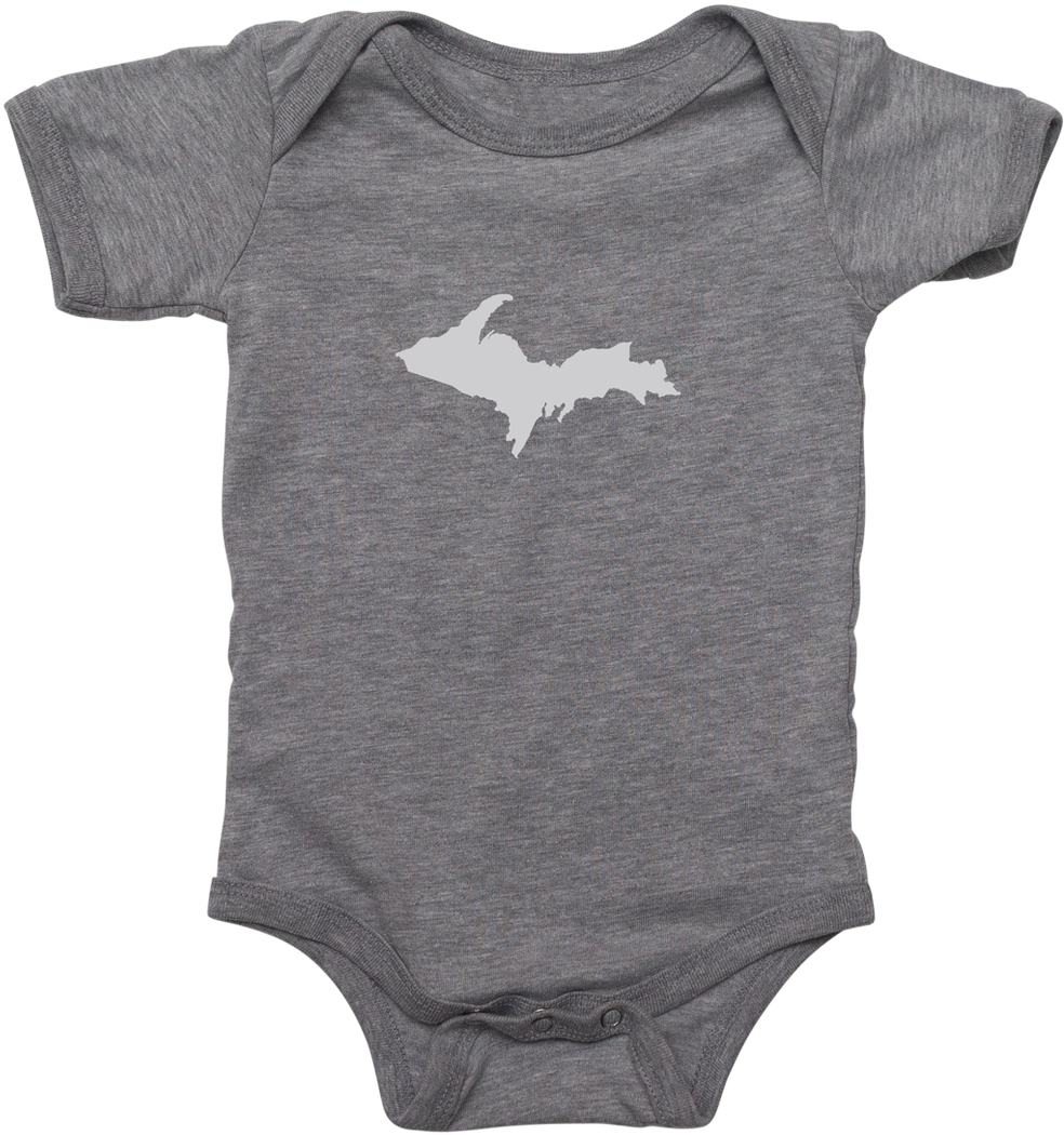 Upper Peninsula Silhouette Baby One Piece - Upper Peninsula Of Michigan (1280x1280), Png Download