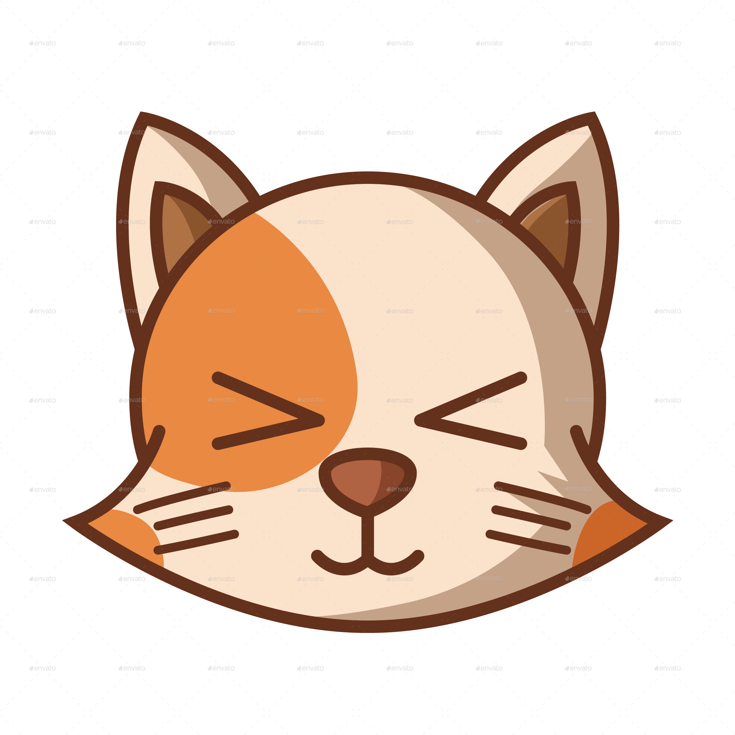 Png/cat Funny Icon-13 - Cat Cartoon Icon Pg (2480x2480), Png Download