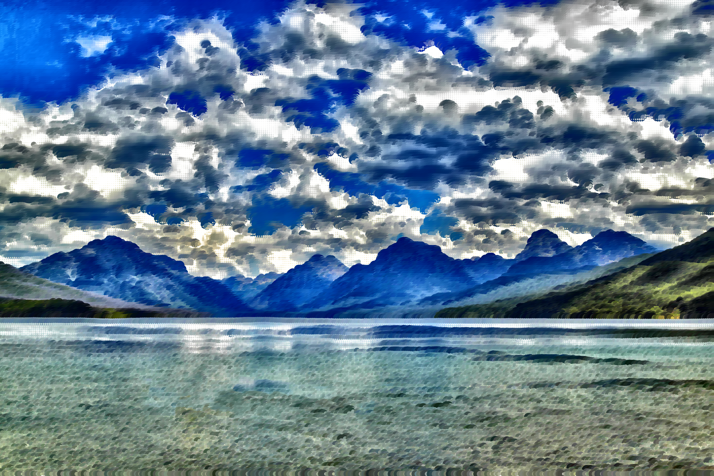 This Free Icons Png Design Of Surreal Lake Mcdonald (2400x1599), Png Download