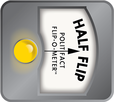 Does Gop U - Half Flip Politifact (390x390), Png Download