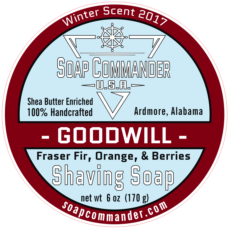 Goodwill White Middle Outline V=1512524399 - Soap Commander Shaving Soap, Fortitude (977x975), Png Download