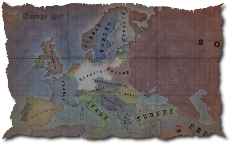 Each Day The War Came Closer, And Germany Needed To - Hearts Of Iron 3 (817x515), Png Download