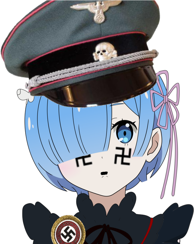 Lien Direct, - Nazi Rem Re Zero (1067x800), Png Download