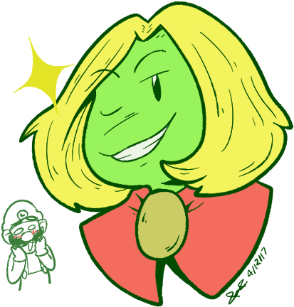 Here's A Warmup Doodle Of Prince Peasley What A - Prince Peasley And Luigi Fanart (450x450), Png Download