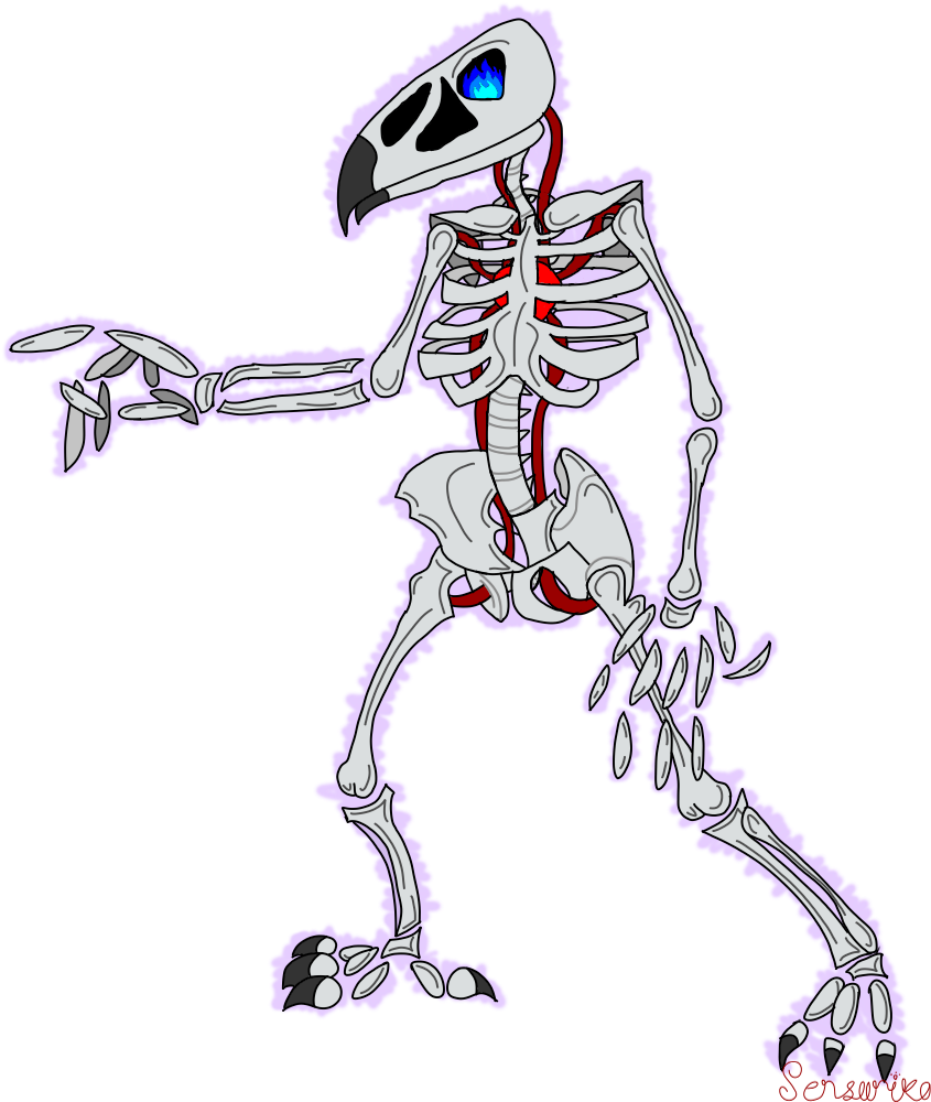 Spooky Birb - Fur (866x1021), Png Download