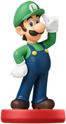 Super Mario Collection - Luigi Amiibo (500x500), Png Download