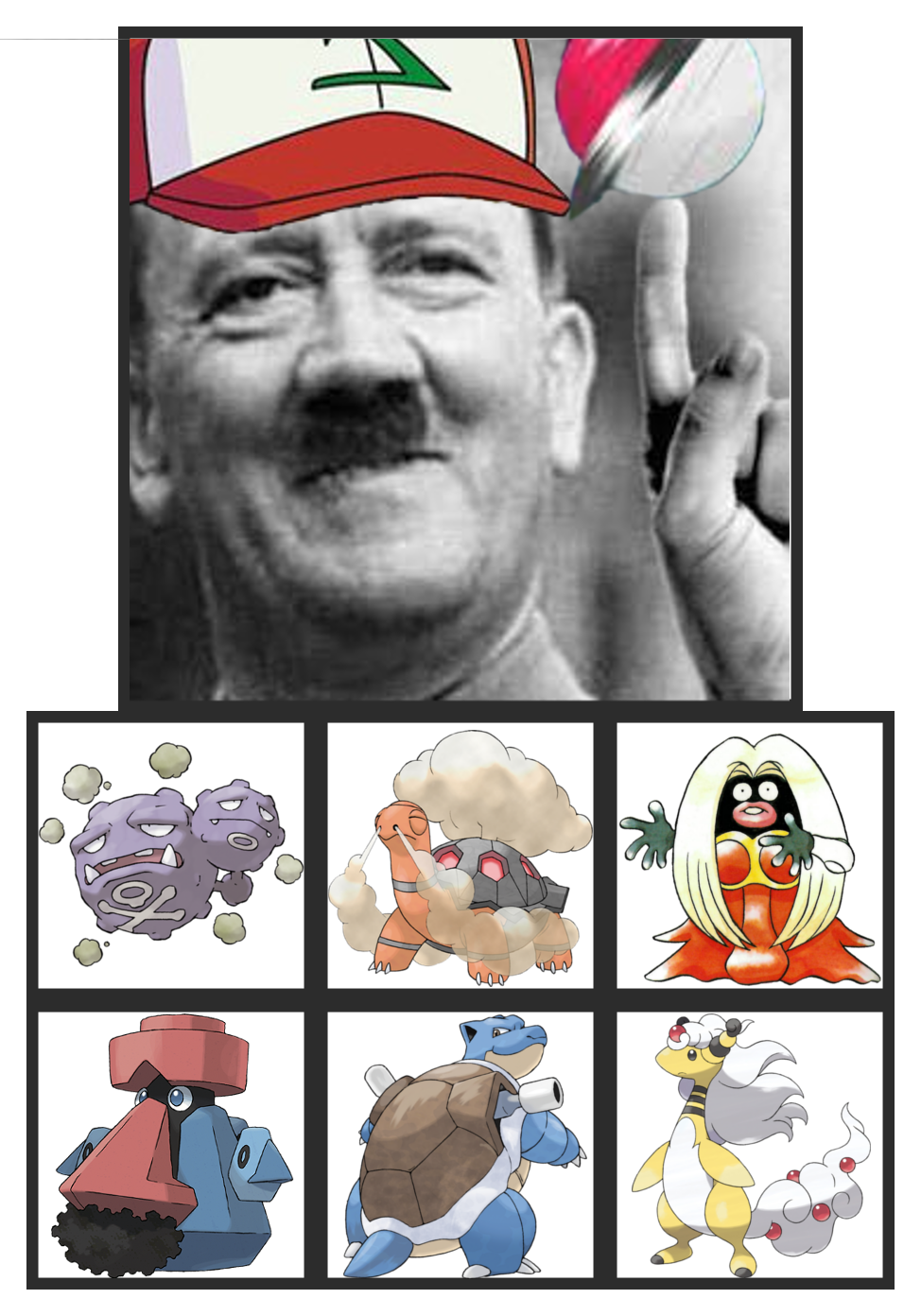 View Hitler Team , - Cartoon (974x1392), Png Download