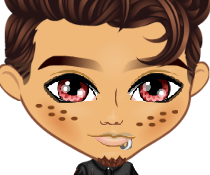 In Game, You Can't See The Top Of The Yma Lip Ring - Cartoon (421x351), Png Download