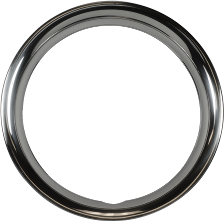 Round Lip - Black Metal Circle Png (525x600), Png Download