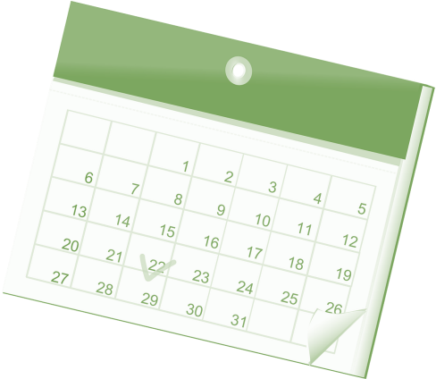 Activities Calendar A - Calendar (500x423), Png Download
