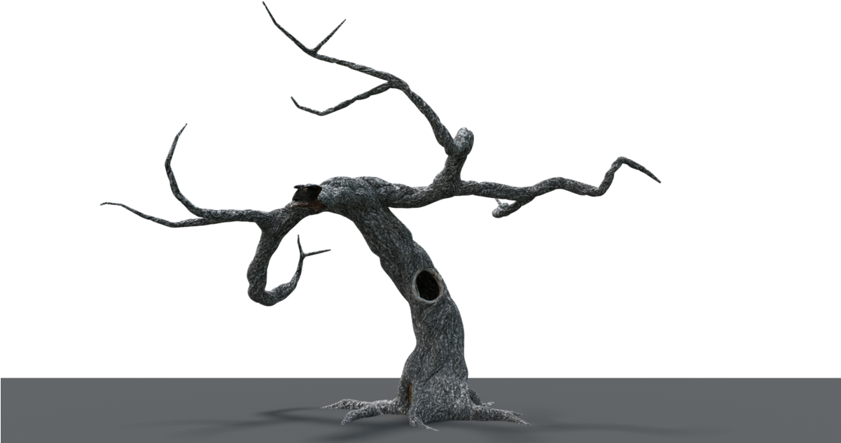 Spooky Tree - Monochrome (1200x675), Png Download