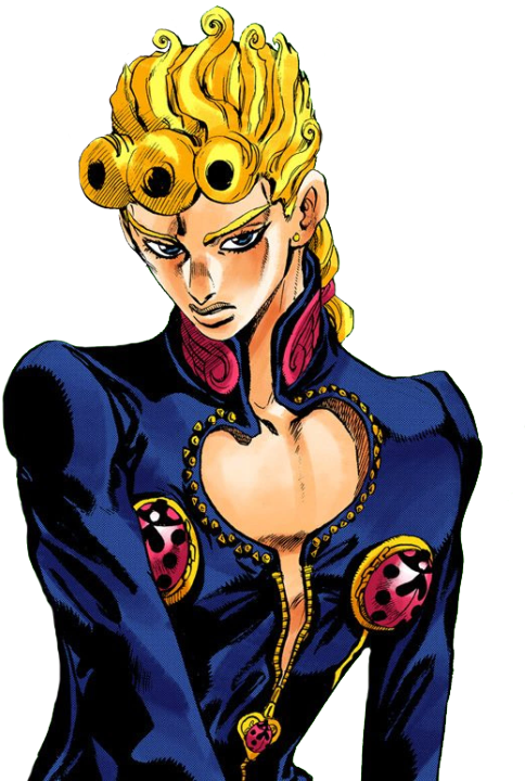 8683012 - >> - Giorno Giovanna Hair Png (500x730), Png Download