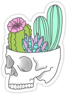 Https - //ih0 - Redbubble - Net/image - 219056951 - - Skull Cactus (375x360), Png Download