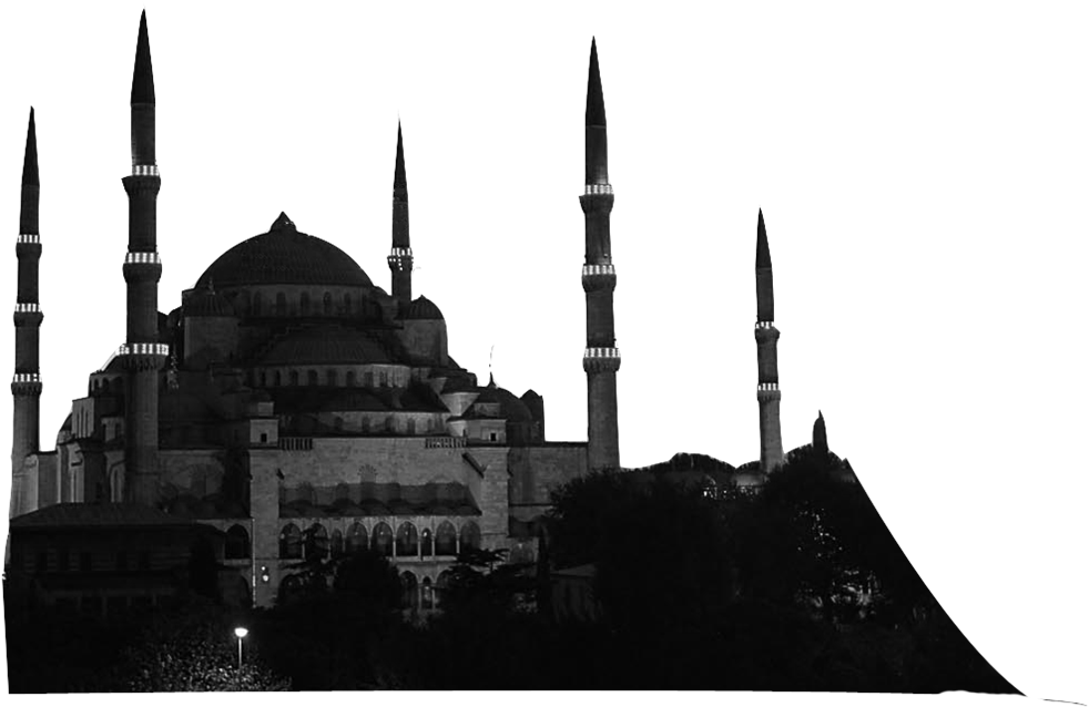 Silhouette Istanbul - Sultan Ahmed Mosque (1024x656), Png Download