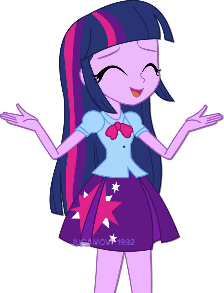 Jucamovi1992, Clothes, Cute, Equestria Girls, Eyes - Twilight Sparkle Closed Eyes Equestria Girls (783x1024), Png Download