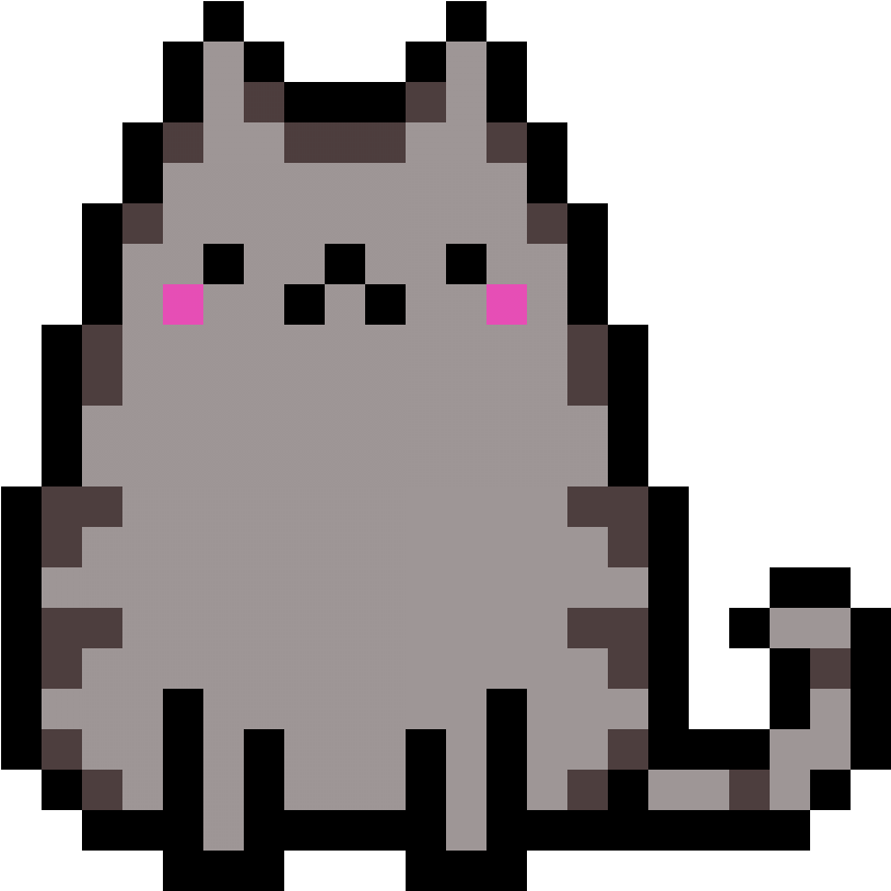 Sandbox Pixel Art Pusheen The Cat Pixel Art Easy Pixel Art Images