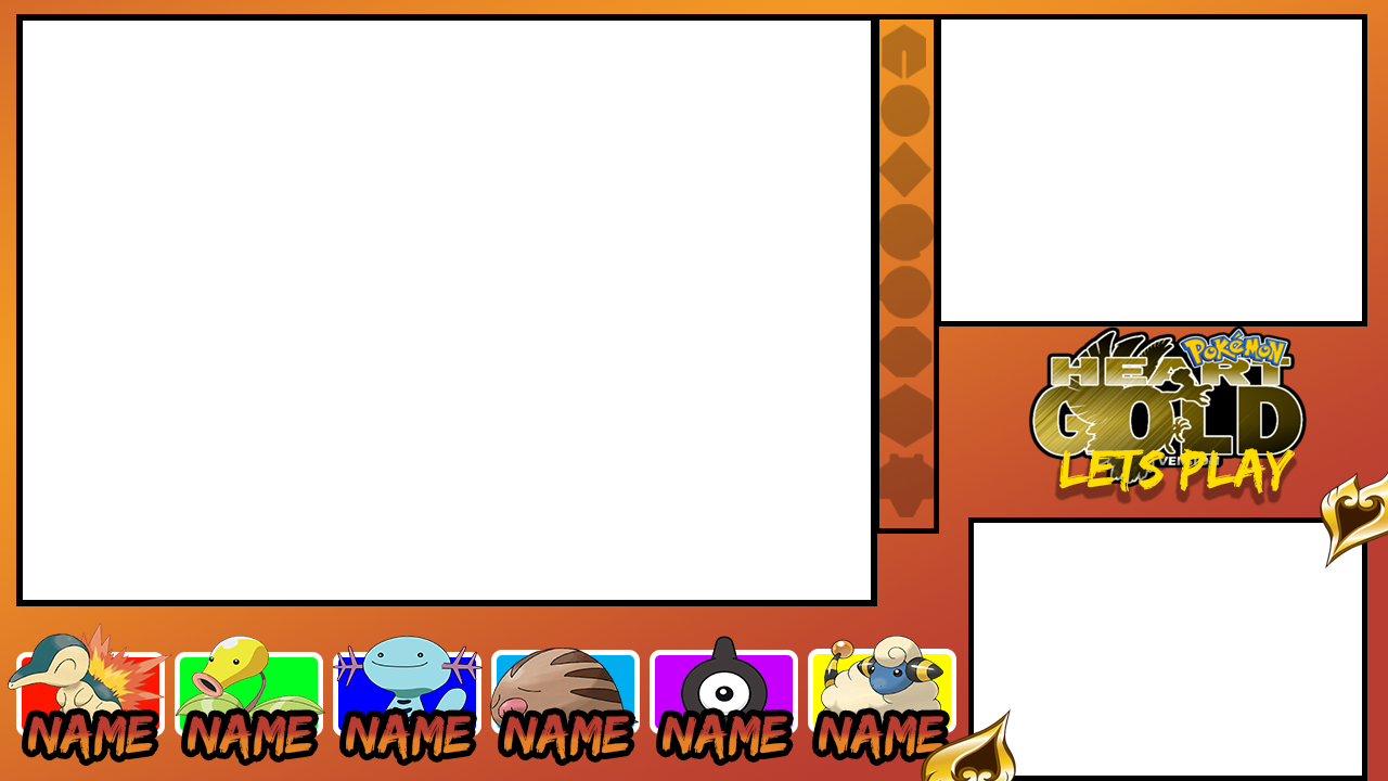 This Is My Heartgold Letsplay Overlay - Pokemon Heart Gold Layout (1280x720), Png Download