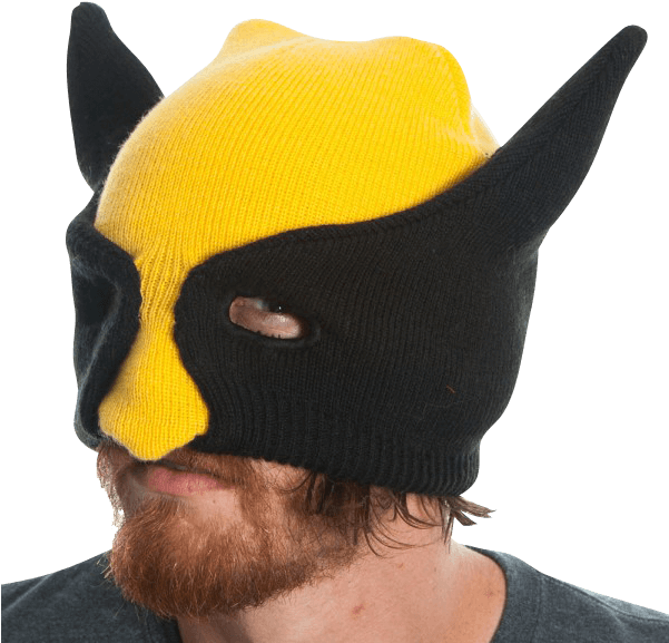 Wolverine Half Mask Beanie - Wolverine Winter Hat (600x600), Png Download
