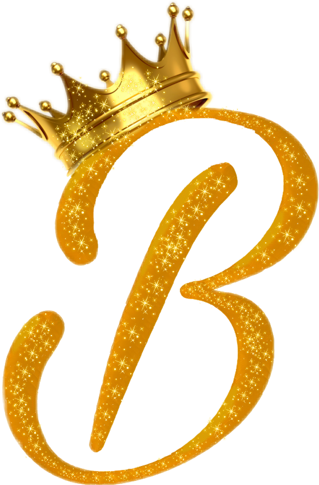 Letters Letter B Gold Crown Royal Clip Library Library - Gold Letter B Png (558x848), Png Download