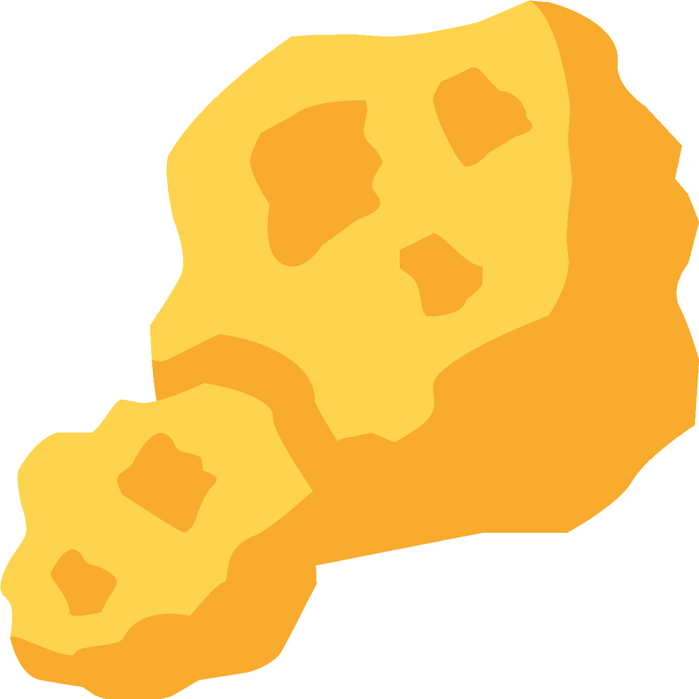 Gold Ore Icon - Vector Gold Ore (1600x1600), Png Download