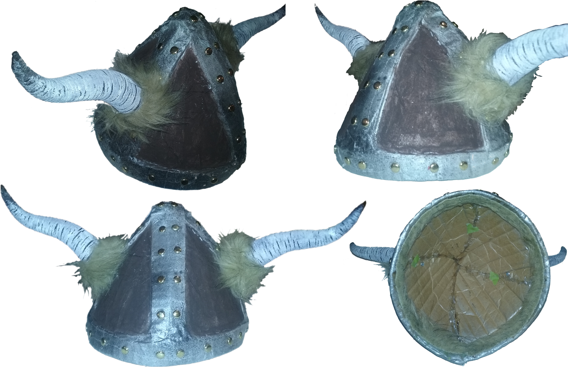 2017 Halloween Viking Costume Helmet Collage (1900x1245), Png Download