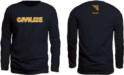Civilize Gold Letters - Sweatshirt (400x400), Png Download