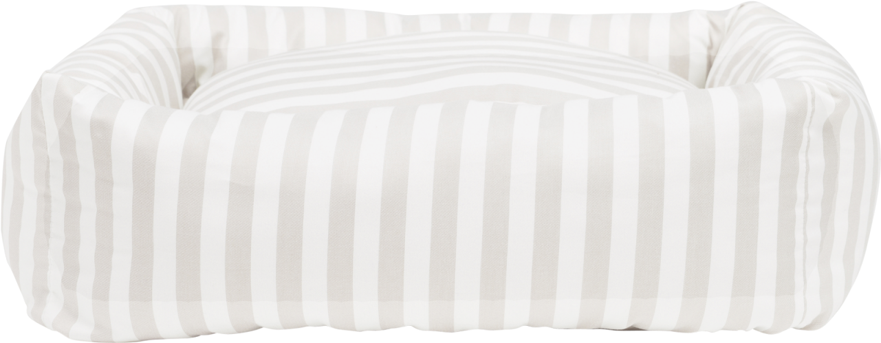 Stripey Soiree Square Snuggler Dog Bed Vintage Grey - Couch (1600x1600), Png Download